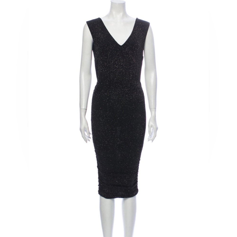 Alice + Olivia black Stretchy Dress LBD little black dress Size XS